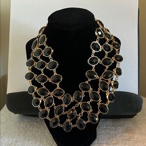 Elegant Black and Gold Women's Necklace